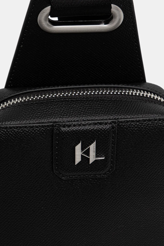 Karl Lagerfeld saszetka skórzana K/MONOGRAM czarny A3M30158