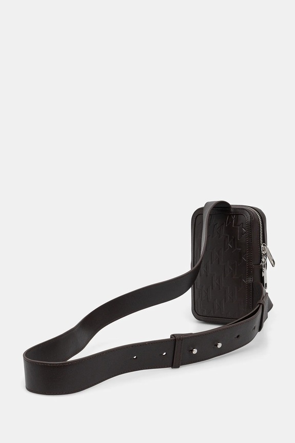 Шкіряна сумка Karl Lagerfeld K/LOOM коричневий A3M30179
