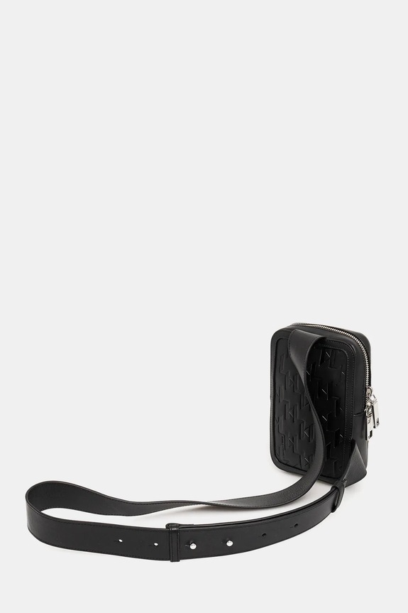 Karl Lagerfeld bőr oldaltáska K/LOOM fekete A3M30179