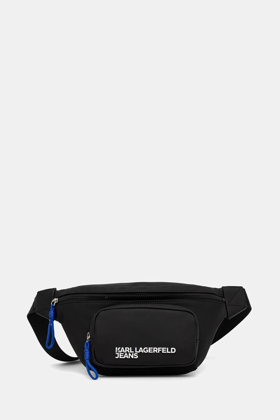 Сумка на пояс Karl Lagerfeld Jeans гладкий чёрный A3M30250