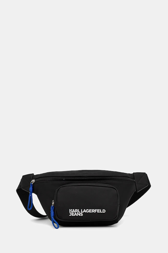Сумка на пояс Karl Lagerfeld Jeans гладкий чёрный A3M30250