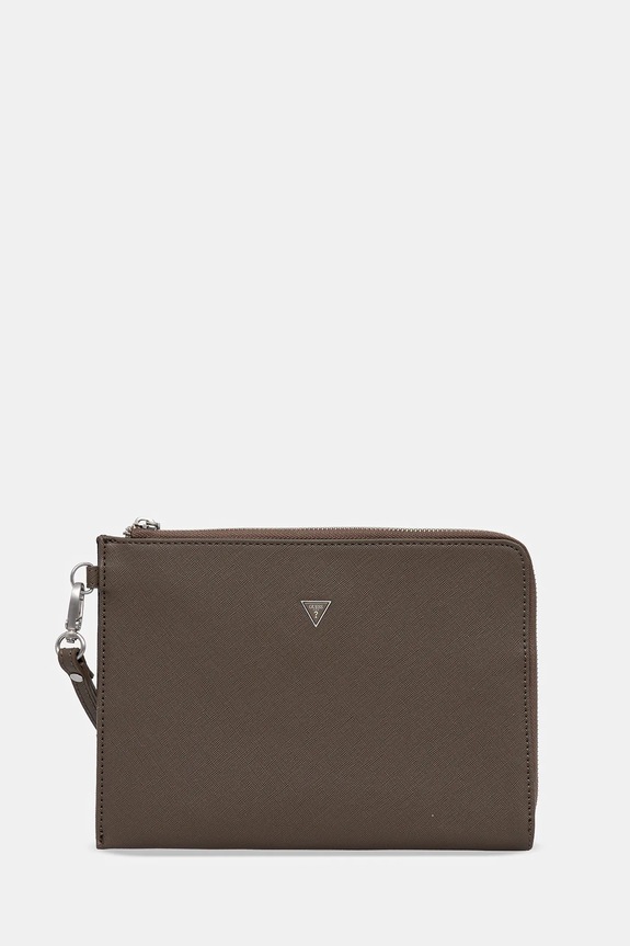 Guess saszetka MILANO nie mieści A4 brązowy PMBASA.P5235