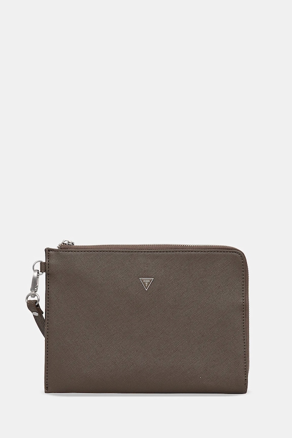 Guess saszetka MILANO nie mieści A4 brązowy PMBASA.P5235