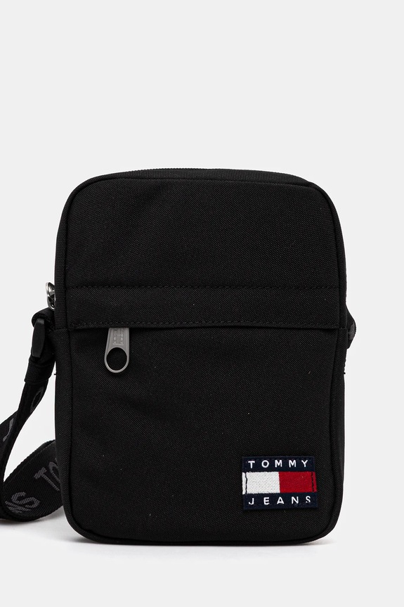 Tommy Jeans borsetă uni negru AM0AM13710