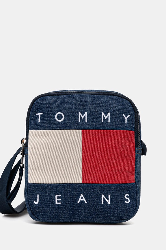 Tommy Jeans απλικέ μπλε AM0AM13814