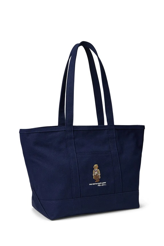 Polo Ralph Lauren torba bawełniana 37 x 56 x 19 cm 405974592 granatowy AW25