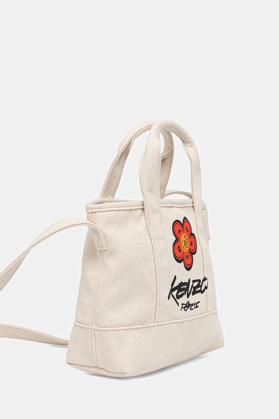 Bavlněná taška Kenzo 24 x 18 x 8,5 cm FF68SA910F36 béžová AW25