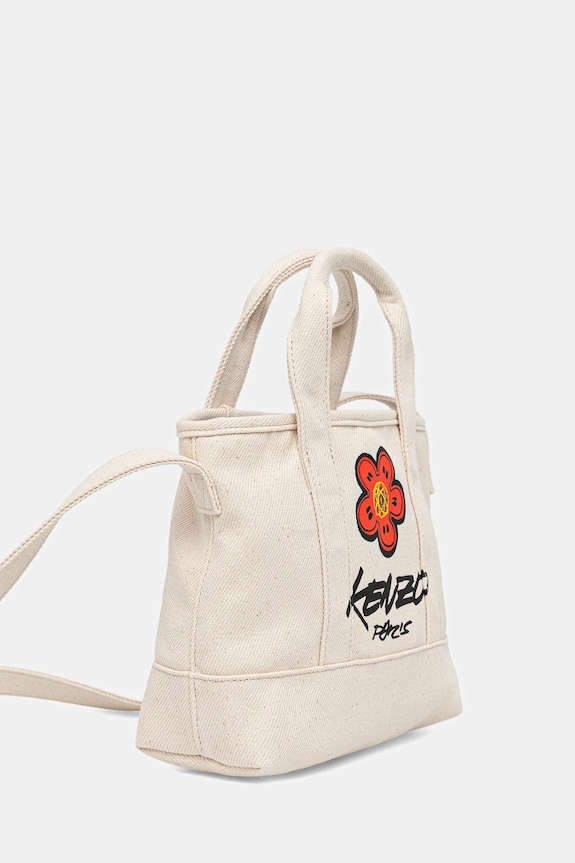 Bavlněná taška Kenzo 24 x 18 x 8,5 cm FF68SA910F36 béžová AW25
