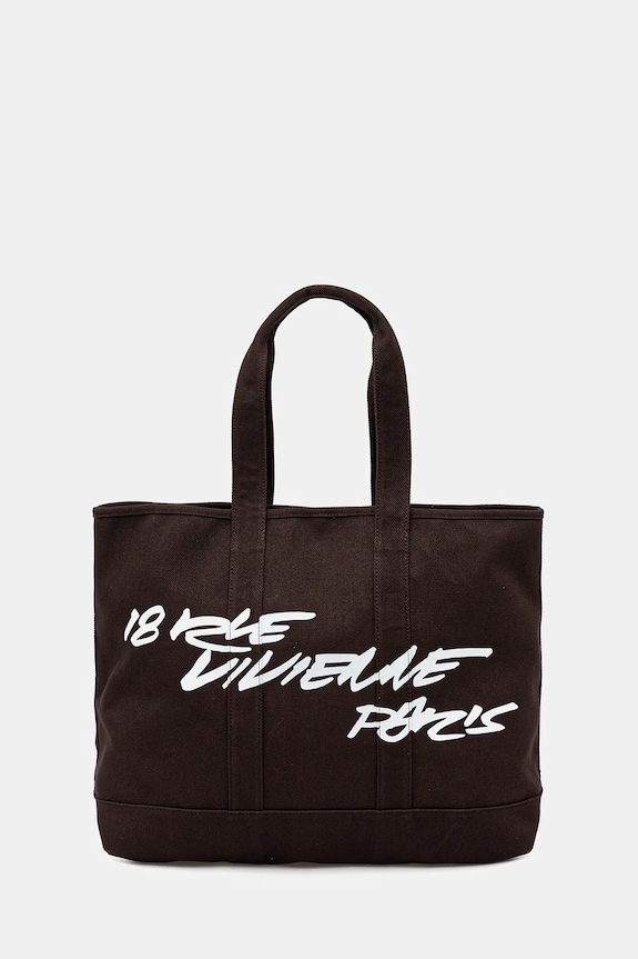 Akcesoria Kenzo torba bawełniana 43 x 34 cm FF68SA911F36 brązowy