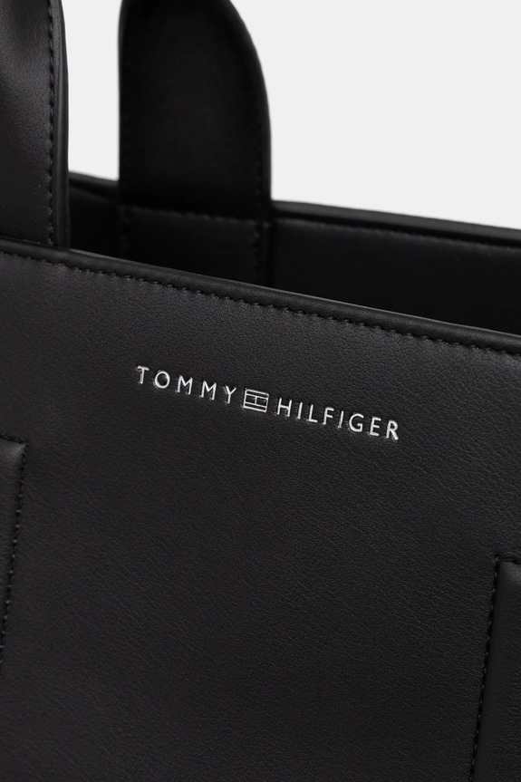 Τσάντα Tommy Hilfiger μαύρο AM0AM13657