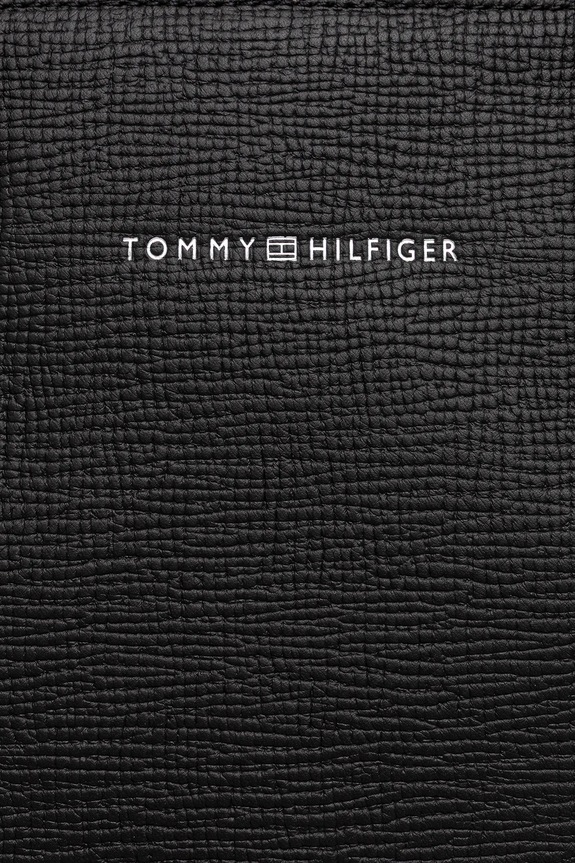 Kožená taška na notebook Tommy Hilfiger 40 x 30 x 6 cm čierna AM0AM13642