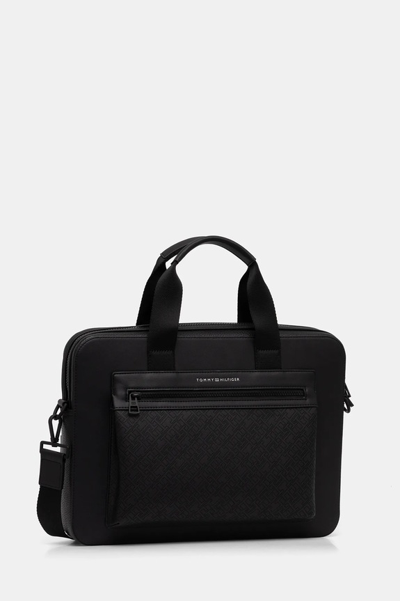 Tommy Hilfiger geantă 38,5 x 30 x 6 cm AM0AM13835 negru AW25