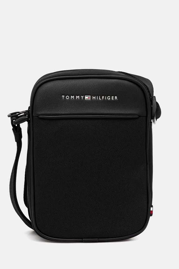 Tommy Hilfiger saszetka nie mieści A4 czarny AM0AM13624