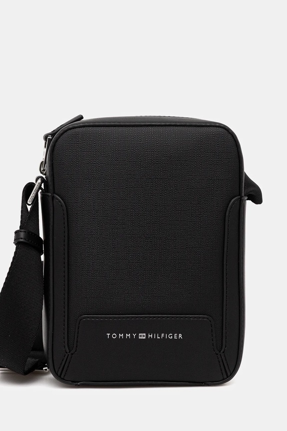 Tommy Hilfiger saszetka nie mieści A4 czarny AM0AM13638
