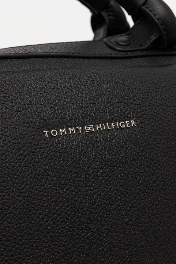 Kožená taška Tommy Hilfiger 52 x 34 x 18 cm AM0AM13652 černá