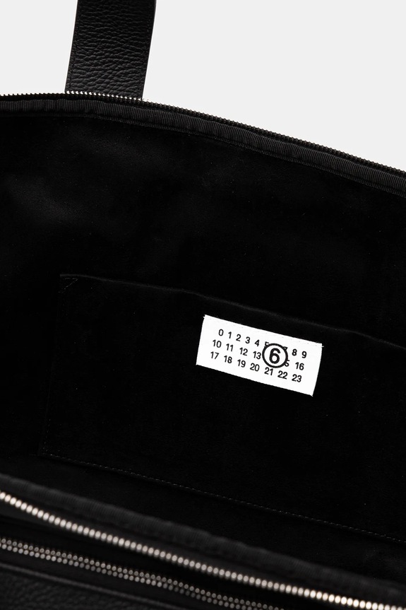 Кожаная сумка MM6 Maison Margiela SB6WI0006.P8326.T8013 чёрный