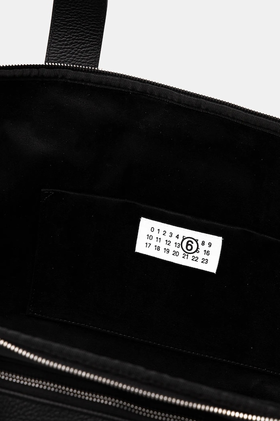 Кожаная сумка MM6 Maison Margiela SB6WI0006.P8326.T8013 чёрный