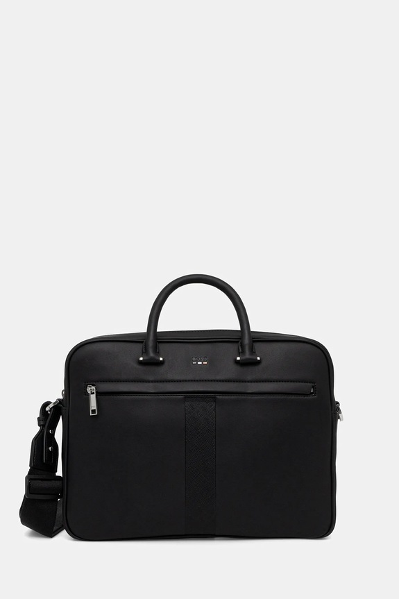 BOSS geantă Ray_MS_S doc case uni negru 50552614