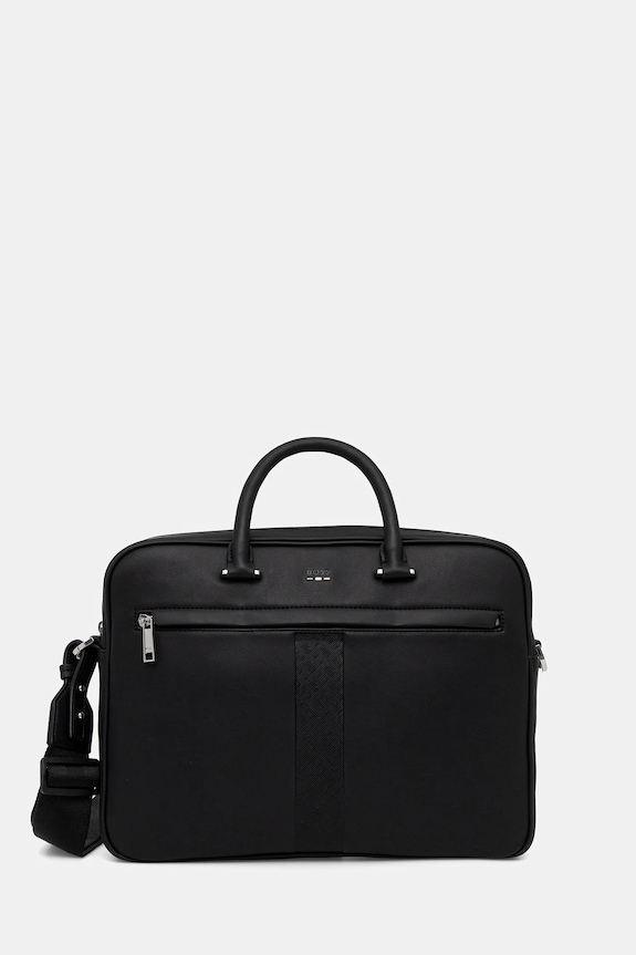 BOSS geantă Ray_MS_S doc case uni negru 50552614