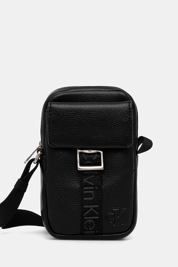 Calvin Klein saszetka nie mieści A4 czarny LV04D1091G