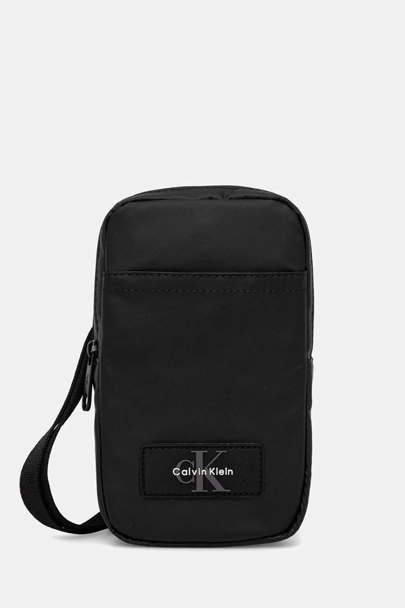 Calvin Klein saszetka nie mieści A4 czarny LV04D1136G