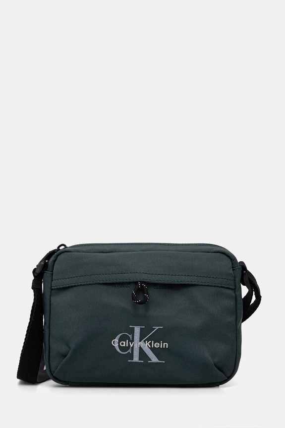 Calvin Klein saszetka na ramię męska tekstylny zielony LV04D3117G