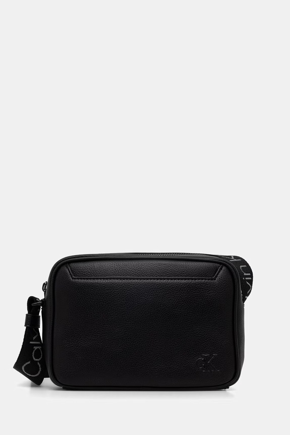 Calvin Klein vrecko pánske z imitácie kože čierna LV04D3129G