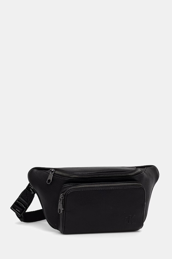 Calvin Klein nerka męska z imitacji skóry LV04D3130G czarny SS26
