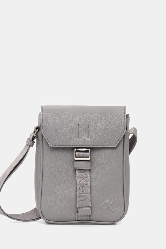 Taštička Calvin Klein nevejde se A4 šedá LV04D3131G