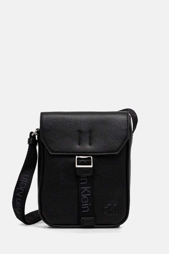 Calvin Klein saszetka nie mieści A4 czarny LV04D3131G