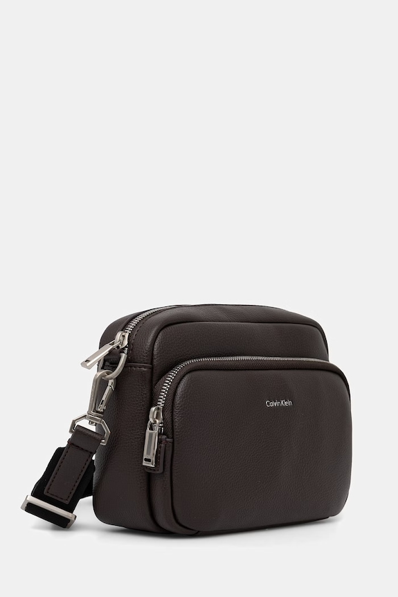 Calvin Klein mala torba za muškarce od imitacije kože LV04D3159G smeđa SS26