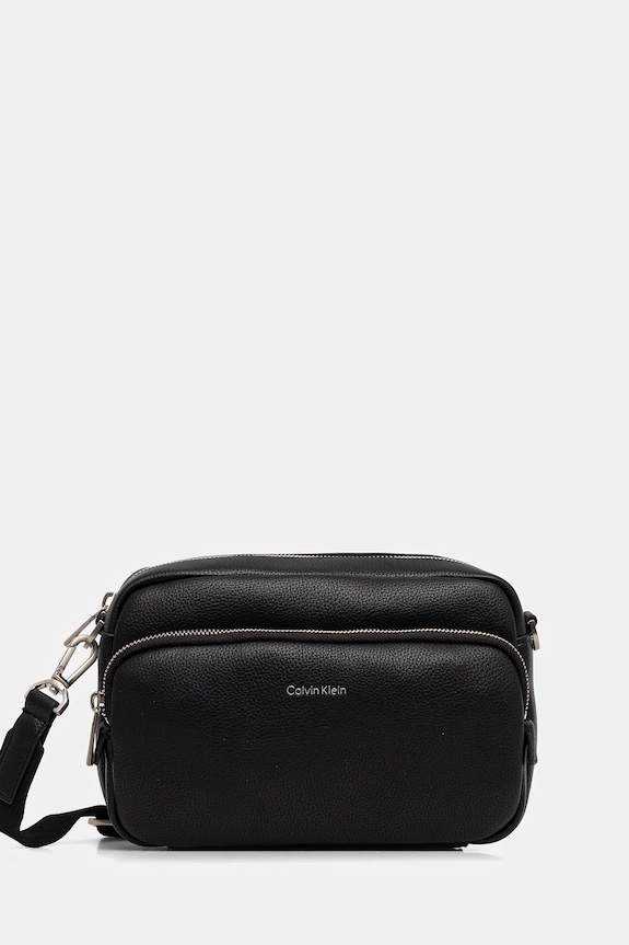 Σακίδιο Calvin Klein απομίμηση λείου δέρματος μαύρο LV04D3159G
