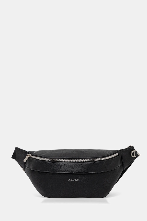 Τσάντα φάκελος Calvin Klein απομίμηση λείου δέρματος μαύρο LV04D3161G