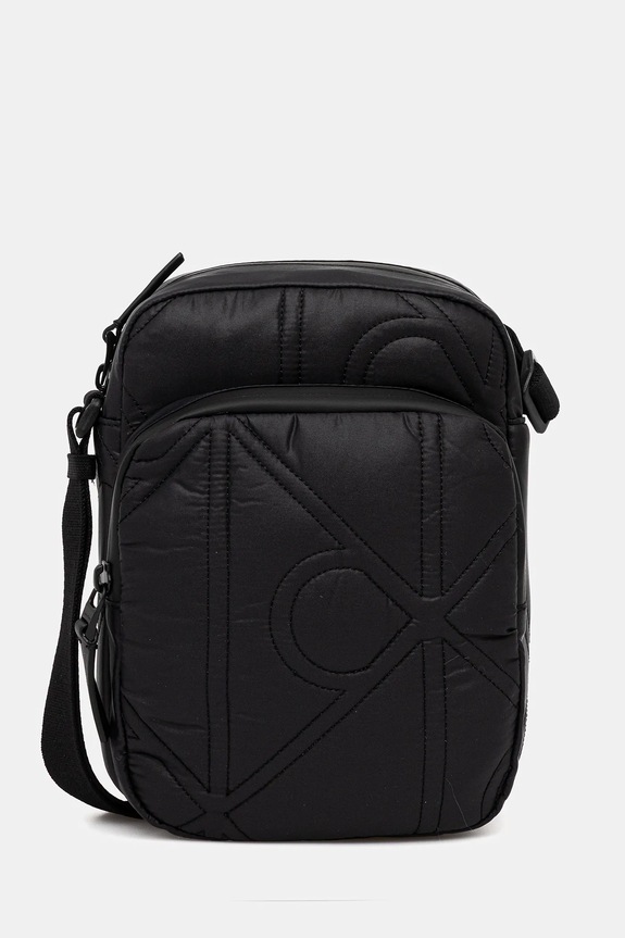 Calvin Klein saszetka nie mieści A4 czarny LV04D3164G