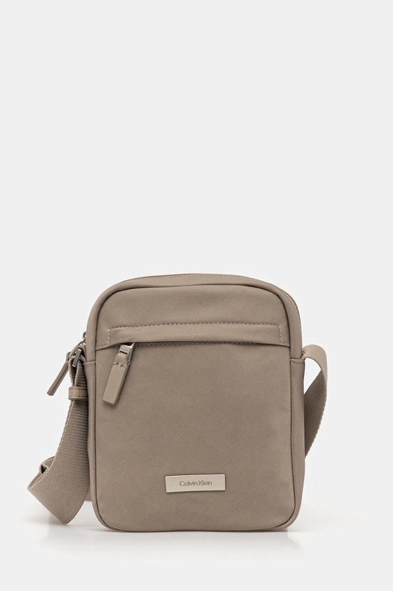 Calvin Klein saszetka nie mieści A4 zielony LV04D3180G