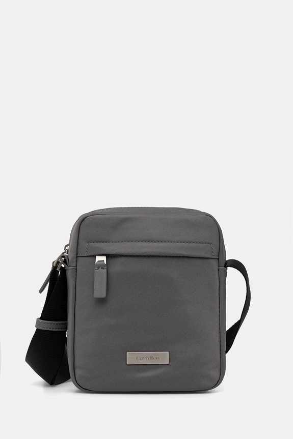 Malá taška Calvin Klein jednofarebný sivá LV04D3180G