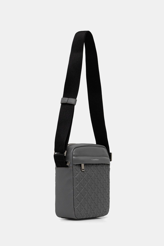 Malá taška Calvin Klein LV04D3204G sivá AW25