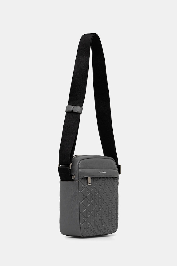 Malá taška Calvin Klein LV04D3204G sivá AW25