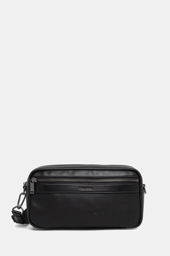 Calvin Klein saszetka nie mieści A4 czarny LV04D3262G