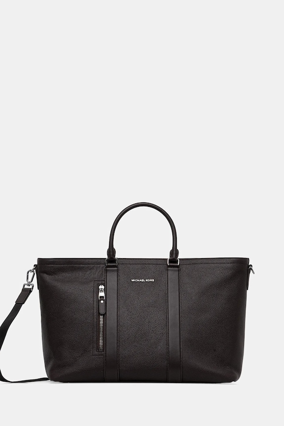 Kožená taška Michael Kors 48 x 32 x 22 cm přírodní kůže hnědá 33F5LHDT4L