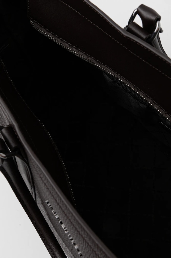 Kožená taška Michael Kors 48 x 32 x 22 cm 33F5LHDT4L hnědá