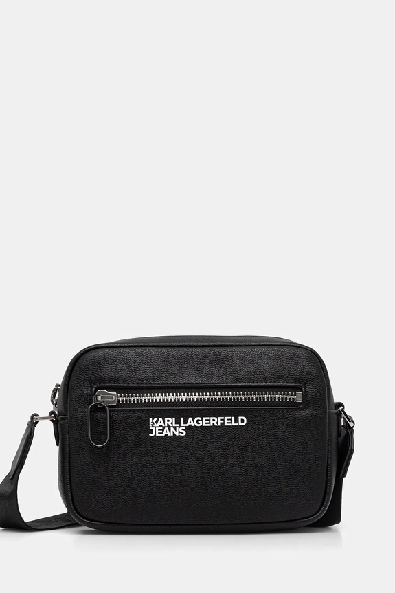 Malá taška Karl Lagerfeld Jeans jednofarebný čierna A4M30315