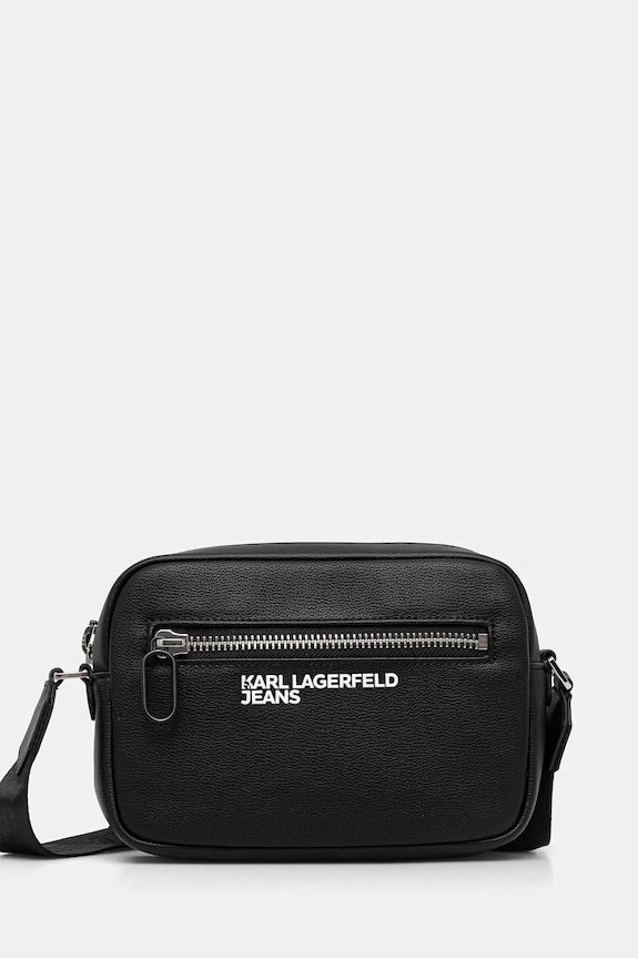 Malá taška Karl Lagerfeld Jeans jednofarebný čierna A4M30315