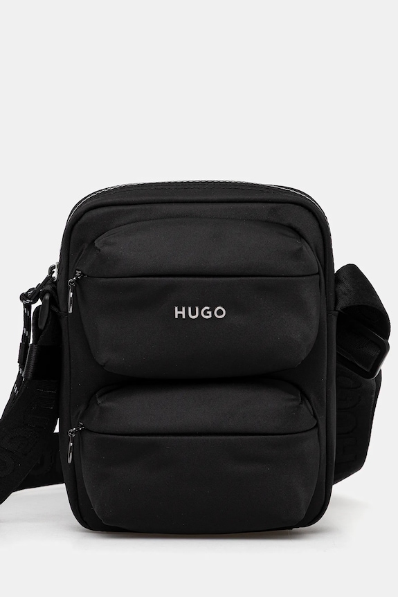 HUGO borsetă Godric_NS Zip uni negru 50552324