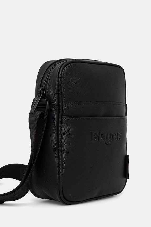 Blauer saszetka męska z imitacji skóry FORT03 czarny SS26