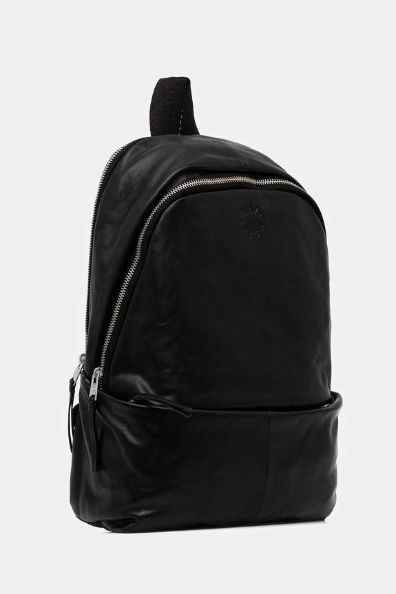 Kožený ruksak AllSaints FINN M093XD čierna SS26