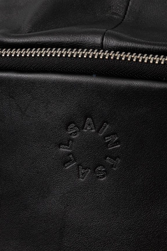 Kožený ruksak AllSaints FINN čierna M093XD