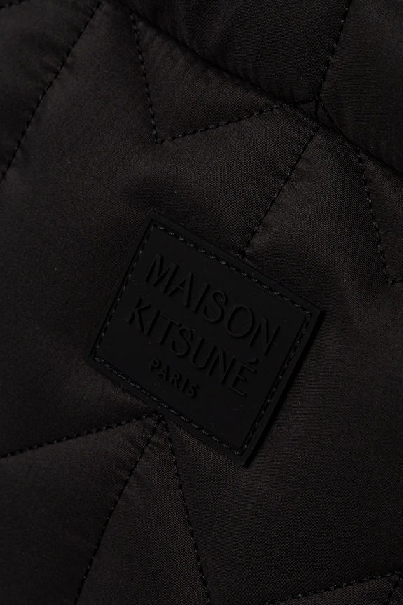 Maison Kitsuné bag Chevron Quilted Large Tote 40 x 35 x 13 cm black PM05104WB0043