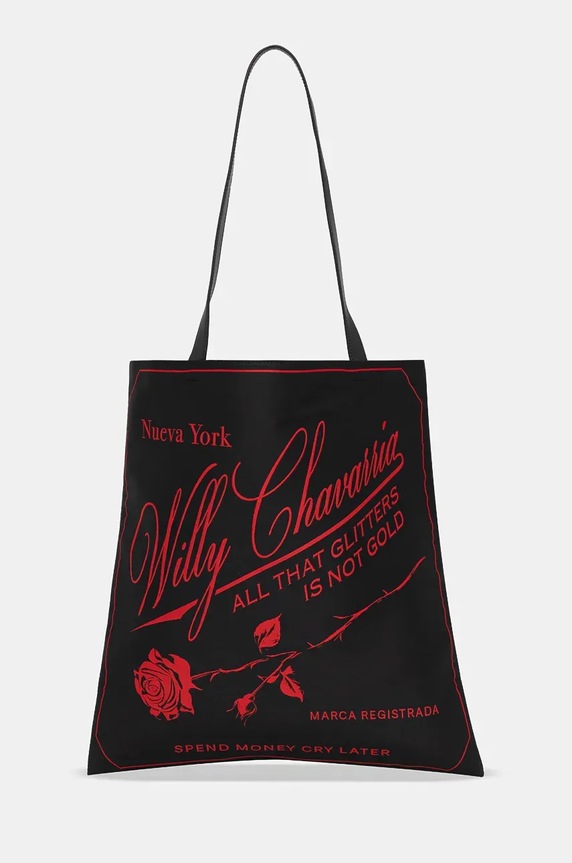 Willy Chavarria bag Casa de Chavarria 38 x 42 x 1,5 cm textile black WCASC0028.001