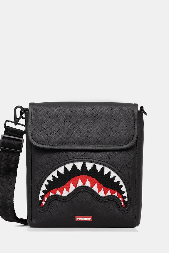 Malá taška Sprayground nášivka čierna 910B8026NSZ